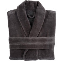 Mens Shawl Gollar Fleece Bathrobe